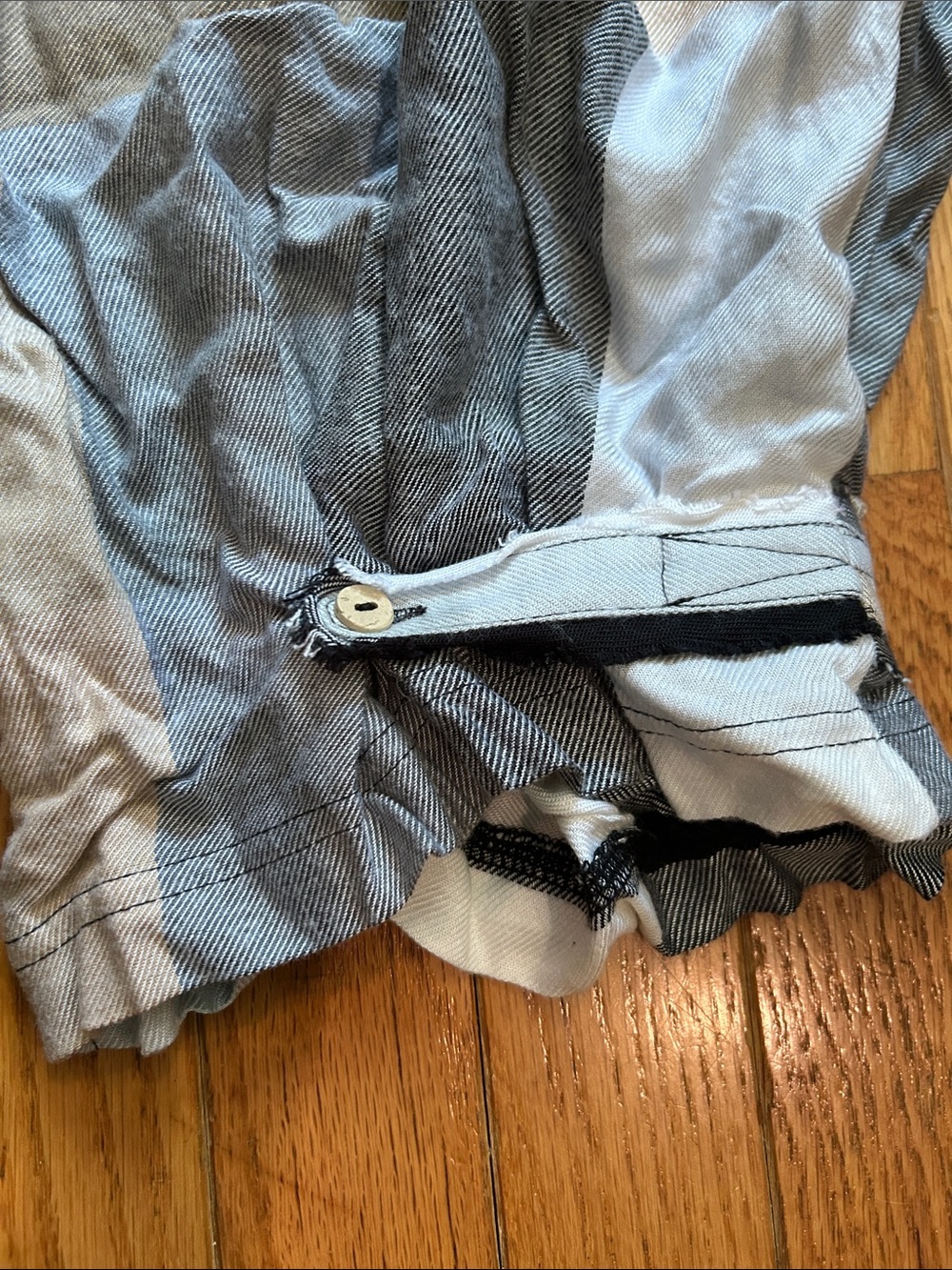 Free People Patchwork Joggers in Black, Gray & Cream NWTS - Picture 4 of 11